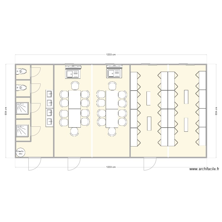 ECOHAB CHANTIER CENTRALE DU TRICASTIN. Plan de 9 pièces et 71 m2