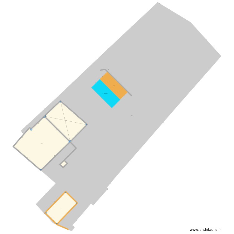 travaux saint rustice. Plan de 4 pièces et 402 m2