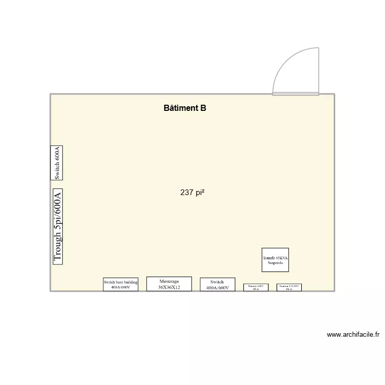 Beauward B&acirc;timent B. Plan de 