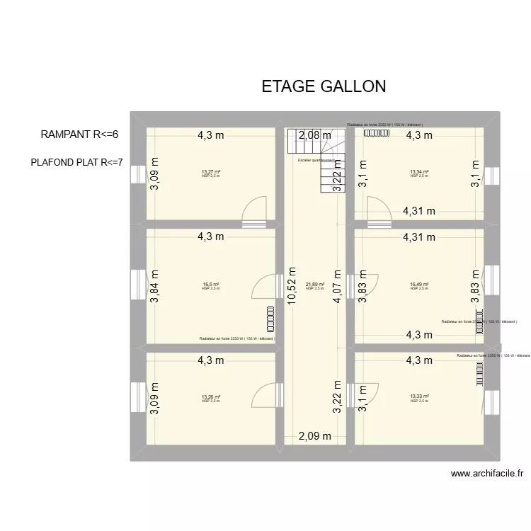 PLAN RDC GALLON. Plan de 