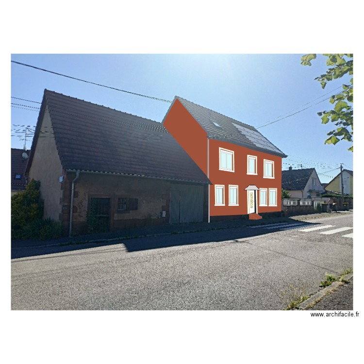 PHOTO en PERSPERCTIVE du PROJET. Plan de 0 pièce et 0 m2
