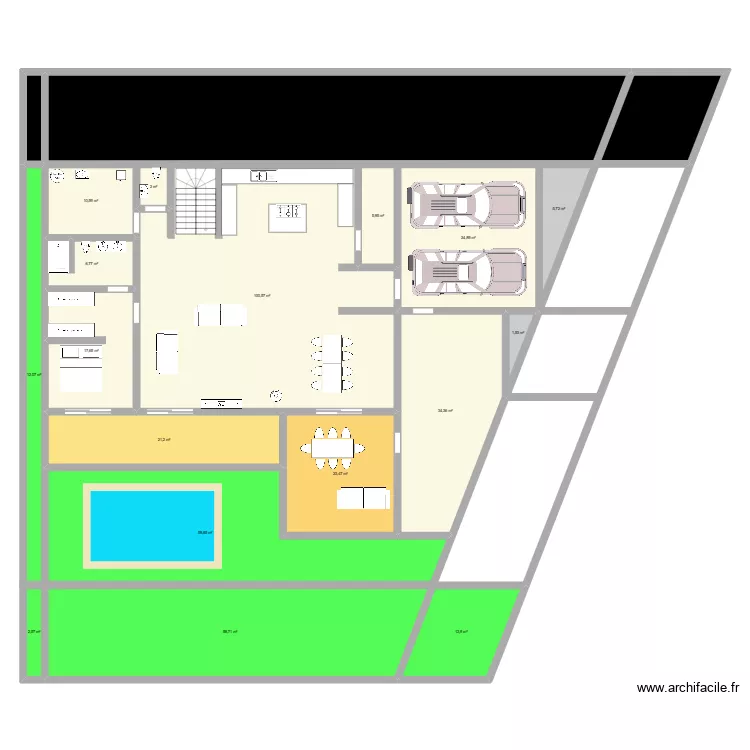 Maison. Plan de 