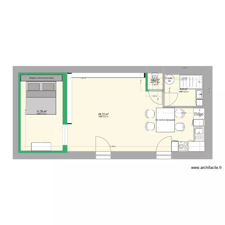 petite grange. Plan de 4 et 63 m² petite grange. Plan de 4 et 63 m²