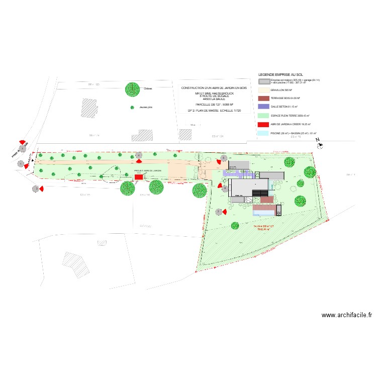 DP 2 HAESEBROUCK V9. Plan de 1 pièce et 21 m2