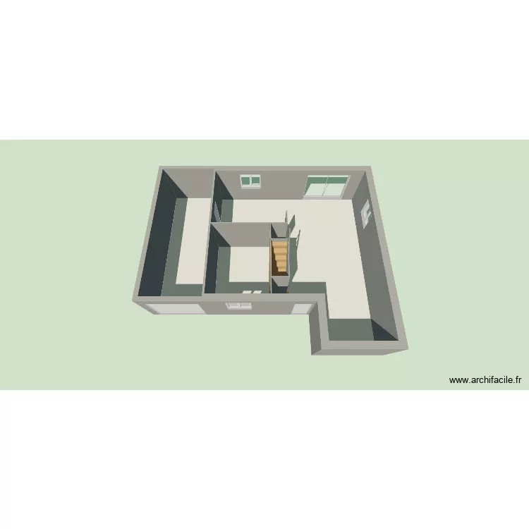 St Pierre. Plan de 4  et 81 m²