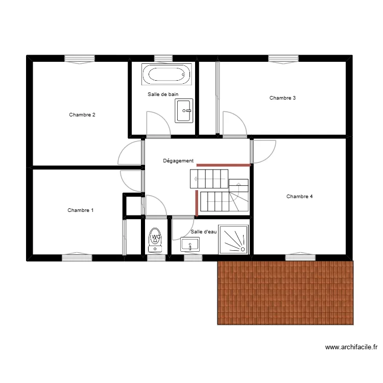 14des Lauriers Clonas. Plan de 18  et 139 m²