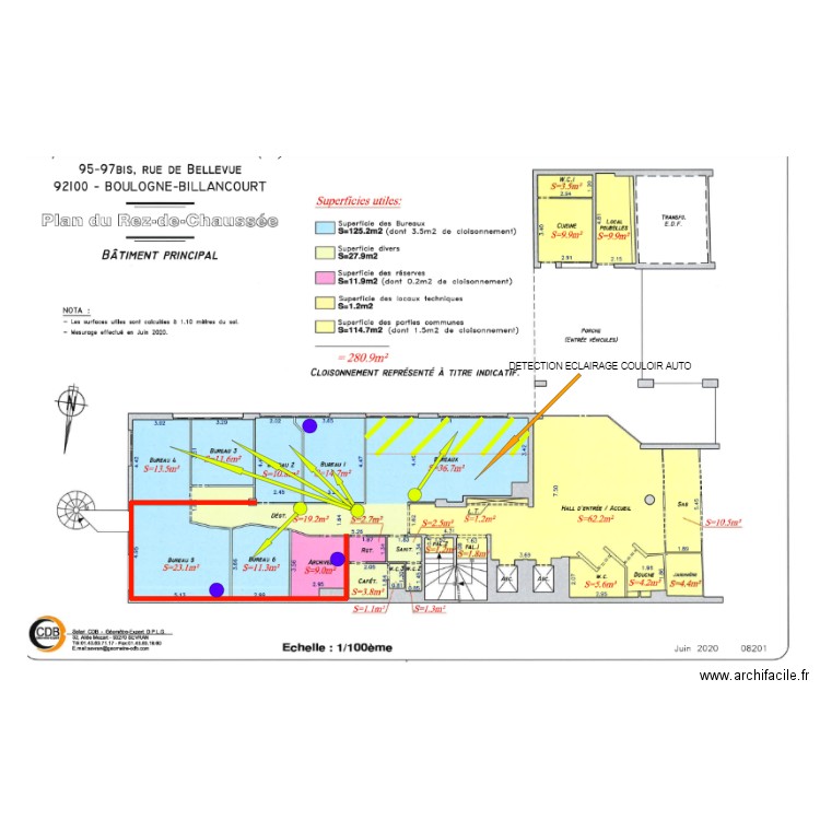 RDC BELLEVUE. Plan de 0 pièce et 0 m2