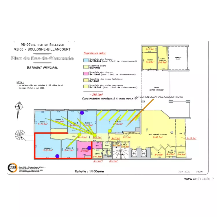 RDC BELLEVUE. Plan de 