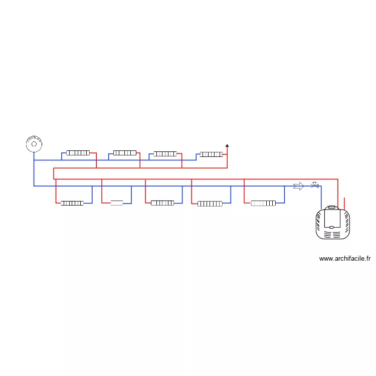 schema plomberie. Plan de 