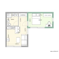 Projet 1 dalle existante + chambre