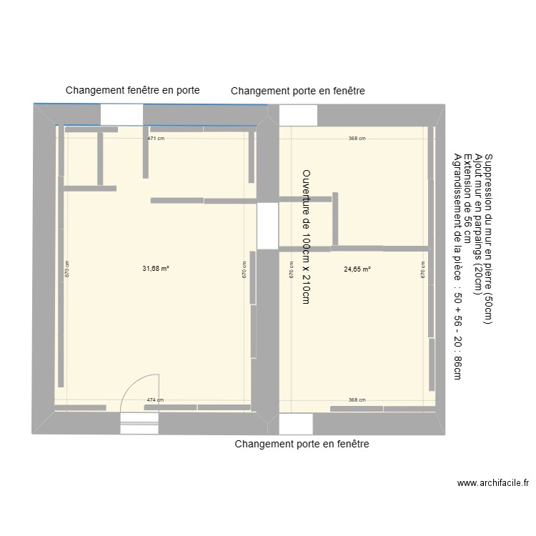 plan placo. Plan de 0 pièce et 0 m2