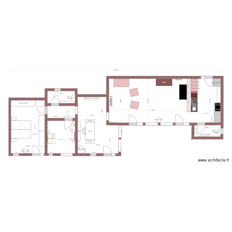  Salle de bains calque luimière. Plan de 0 pièce et 0 m2