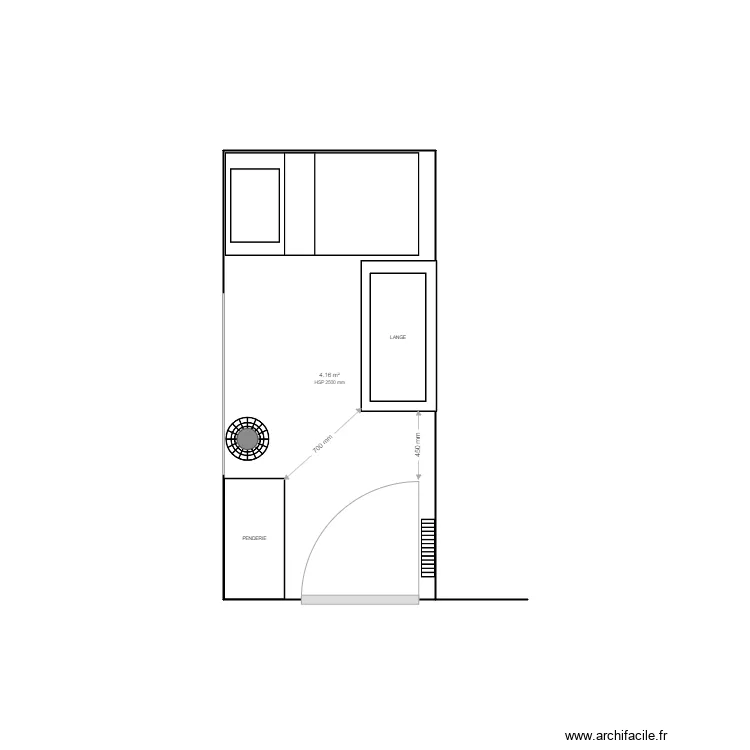 pouponni&egrave;re. Plan de 