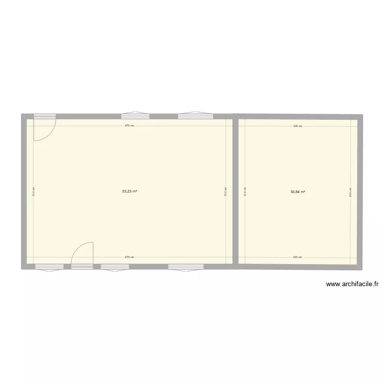 plan vierge maison derri&egrave;re . Plan de 