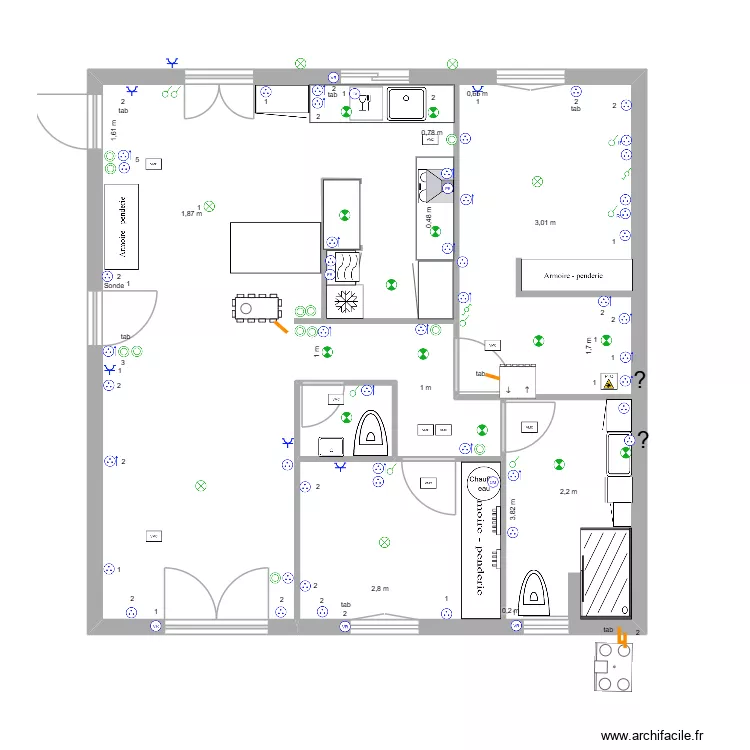Comp&egrave;re Guilleri 2026 04 04 01 Electricit&eacute;. Plan de 2  et 83 m²
