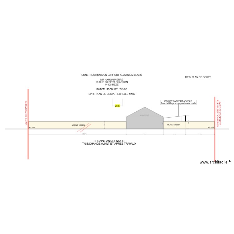 DP 3 HAMON v2. Plan de 0 pièce et 0 m2