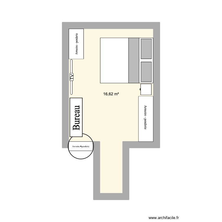 Chambre 1. Plan de 0 pièce et 0 m2