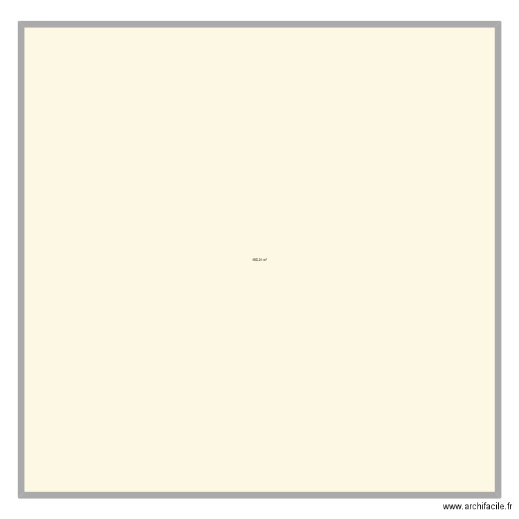 Bureau. Plan de 1 pièce et 495 m2
