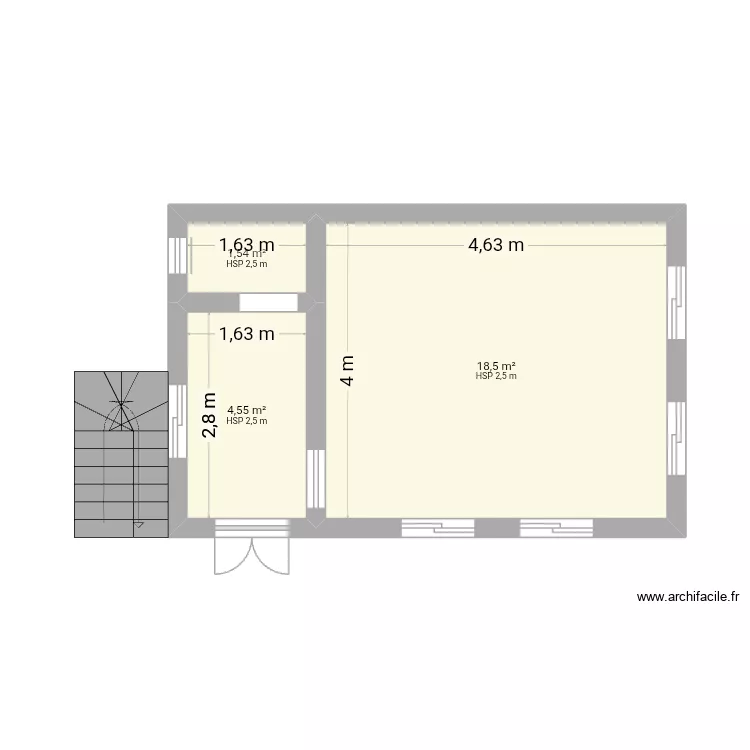 Miriam. Plan de 3 Pièces et 25 m² Miriam. Plan de 3 Pièces et 25 m²
