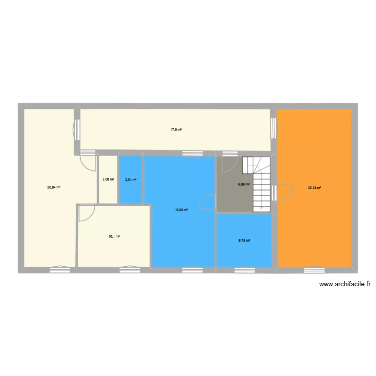 immeuble. Plan de 9  et 111 m²