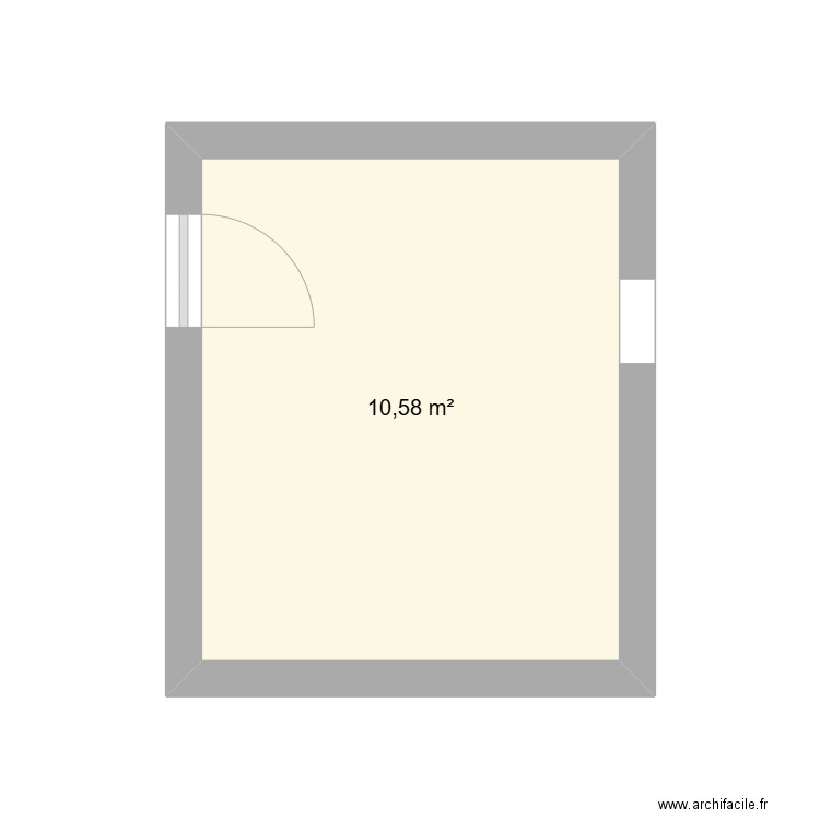 Chambre 1 - C/O. Plan de 1 pièce et 11 m2