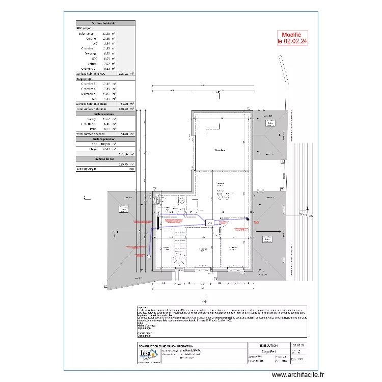 M.CAMARA VMC &eacute;tage . Plan de 