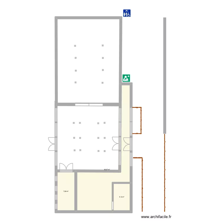 F&ecirc;te nationale 2026. Plan de 3 pièces et 39 m²