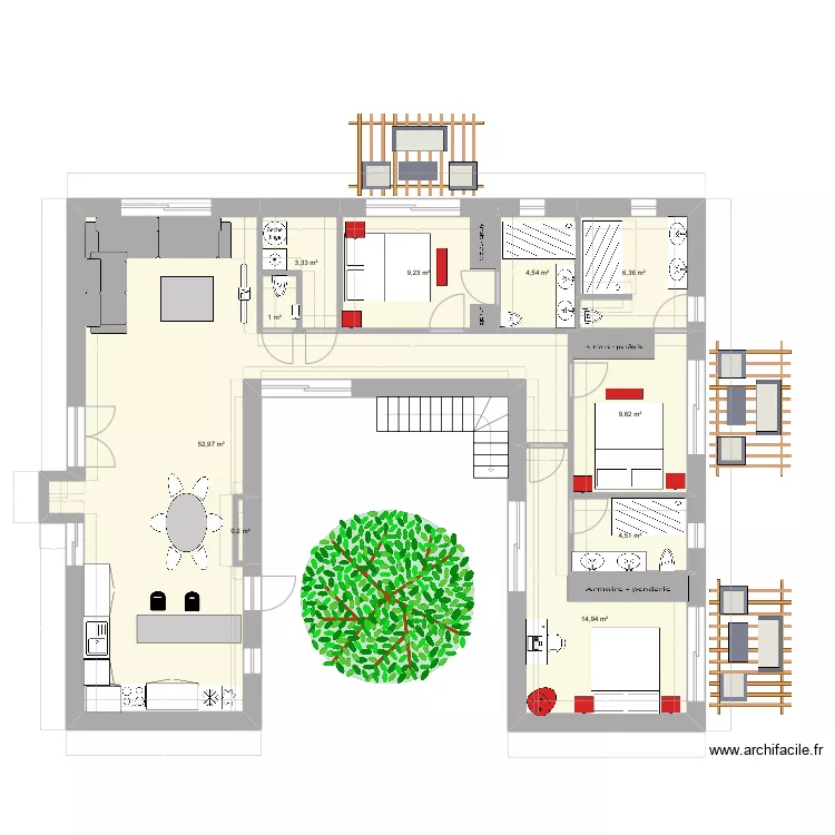 Pouilles v2. Plan de 