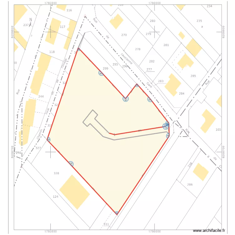 4-plan surface totale sans havez. Plan de 1  et 8444 m²