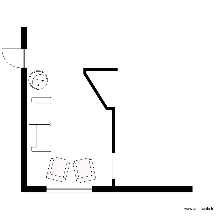 Suzanne salon. Plan de 0 pièce et 0 m2