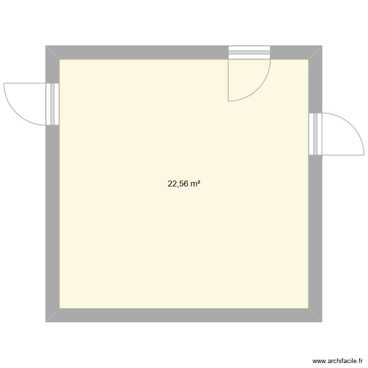 RH Chap 7. Plan de 1 Pièce et 23 m² RH Chap 7. Plan de 1 Pièce et 23 m²
