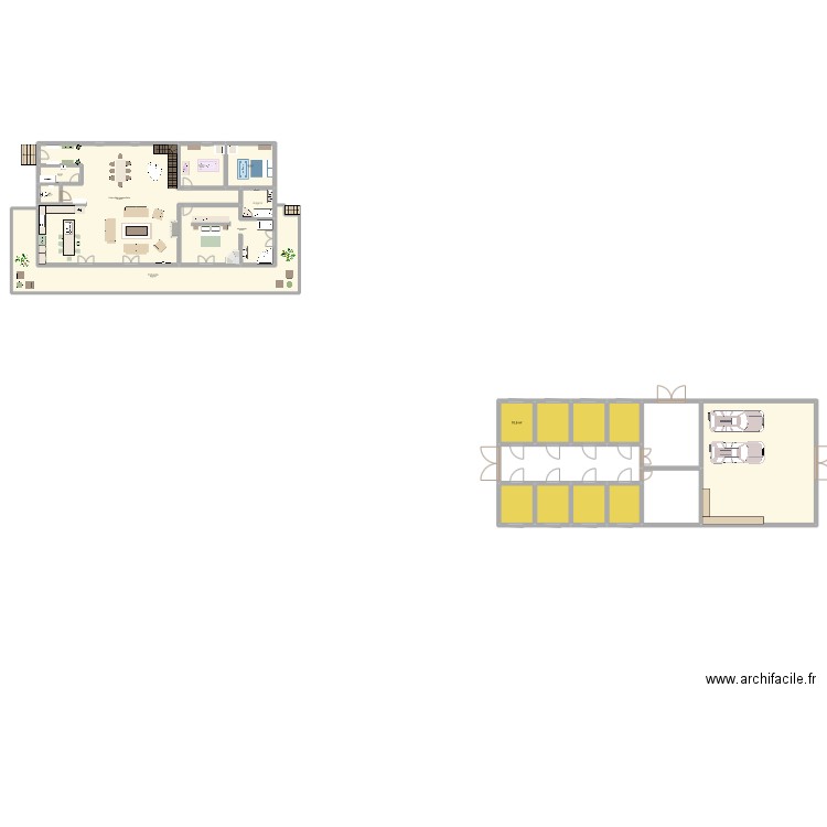maison. Plan de 30 pièces et 1112 m2