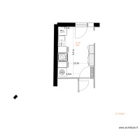 cuisine seule aménagée