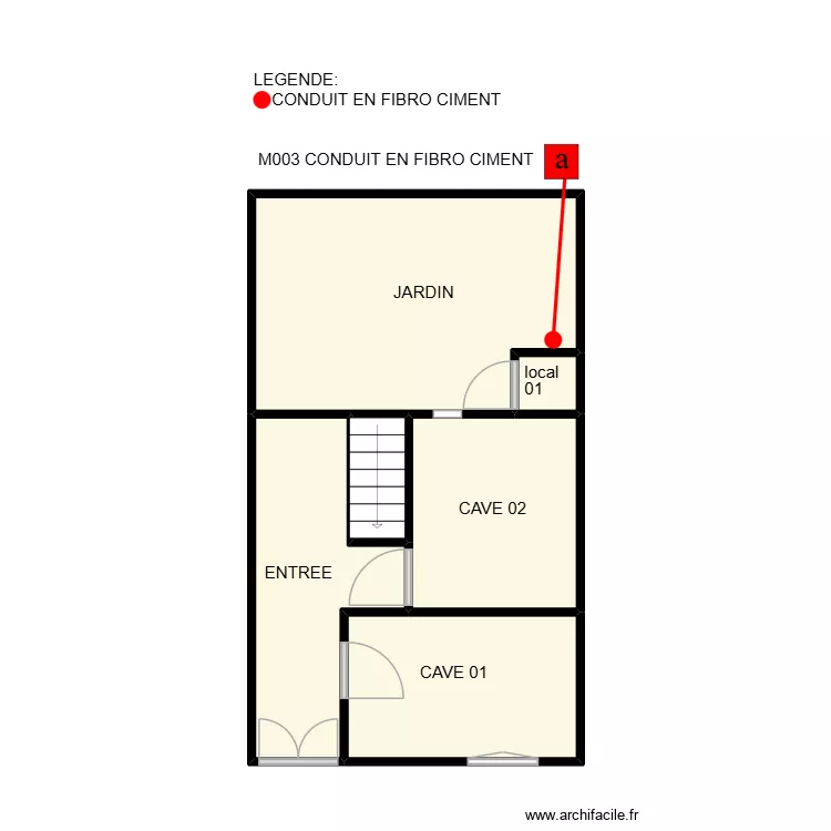 RDC NAVACELLE. Plan de 6 Pièces et 35 m²