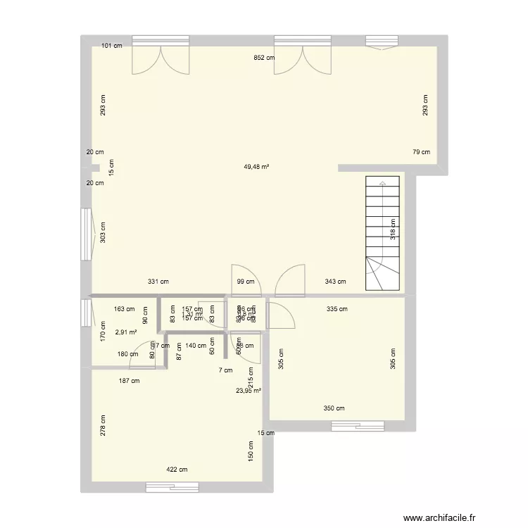 Plan d'am&eacute;nagement BOULON. Plan de 