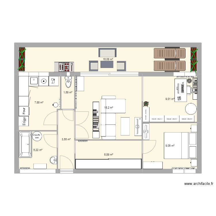 DUNANT. Plan de 0 pièce et 0 m2