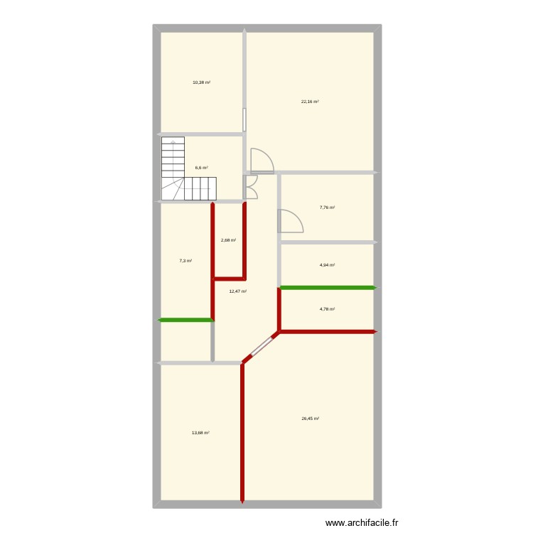 drag coupes. Plan de 0 pièce et 0 m2