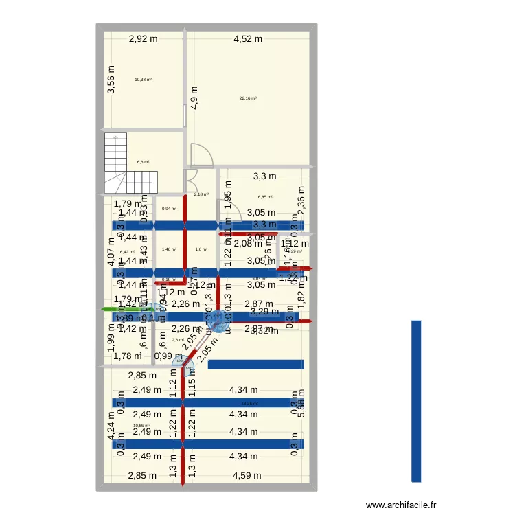 drag coupes. Plan de 16 et 109 m² drag coupes. Plan de 16 et 109 m²