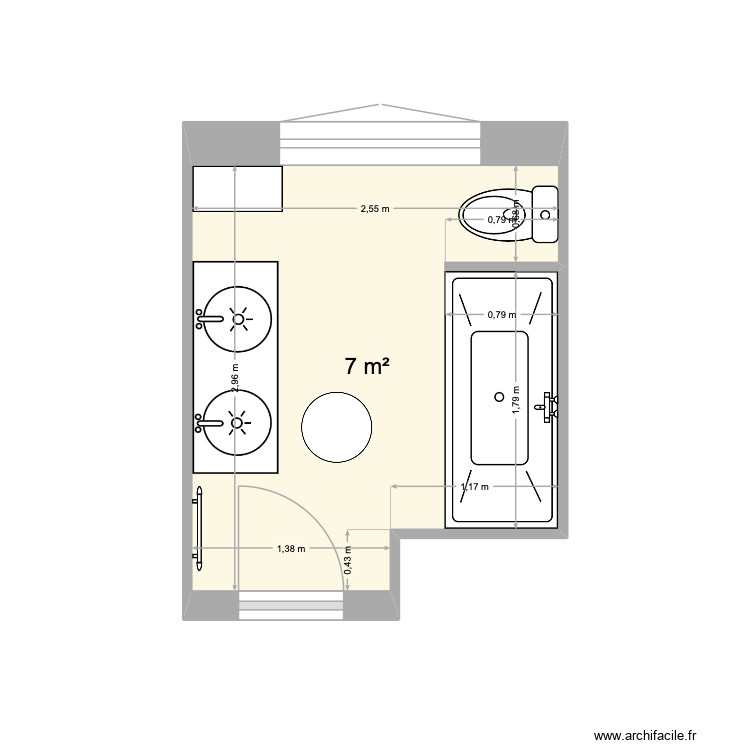 SdB2. Plan de 0 pièce et 0 m2 SdB2. Plan de 0 pièce et 0 m2