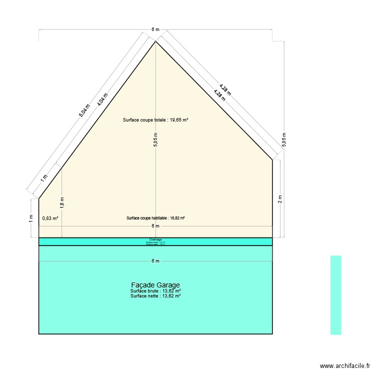 FACADE EST. Plan de 0 pièce et 0 m2