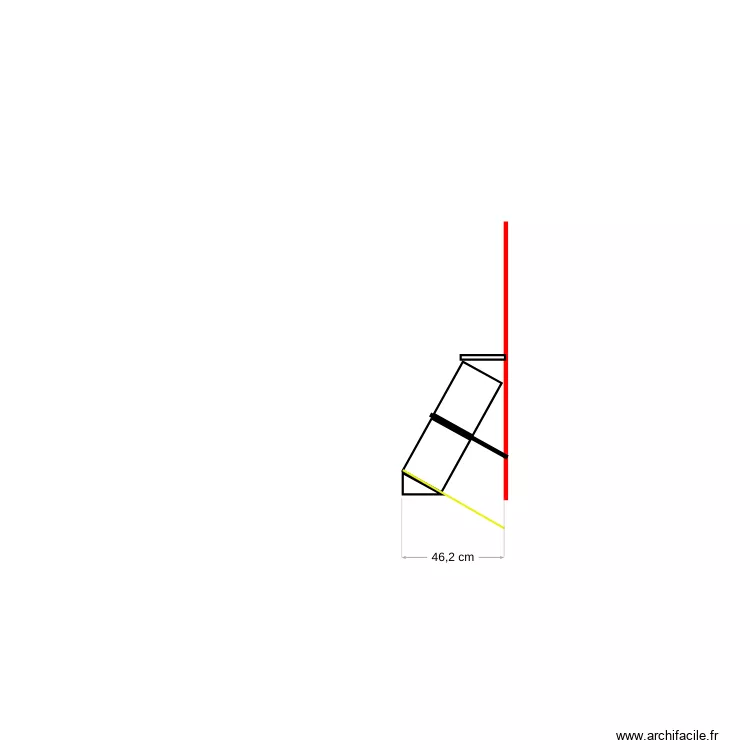 Presentoir Librairie June. Plan de 