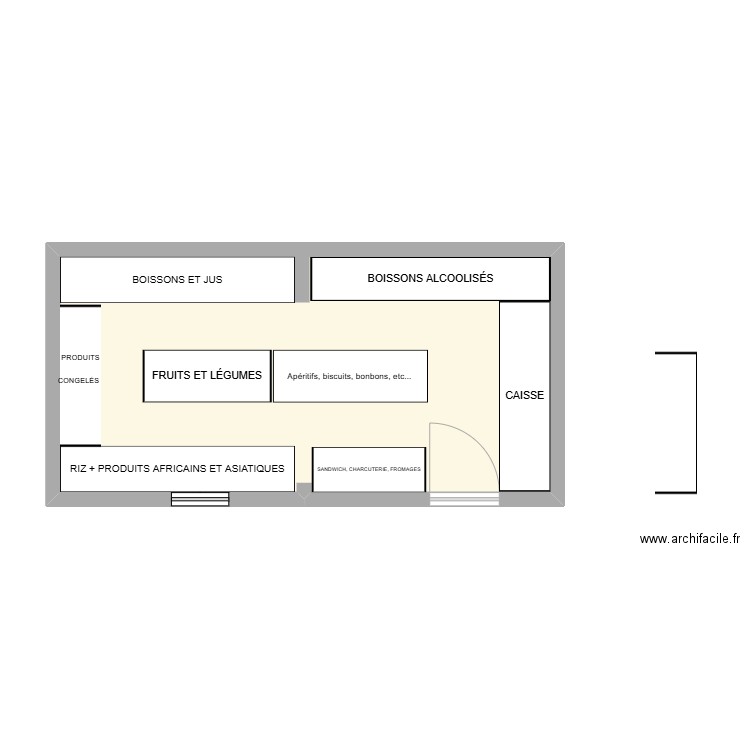 PLAN. Plan de 1 pièce et 41 m2
