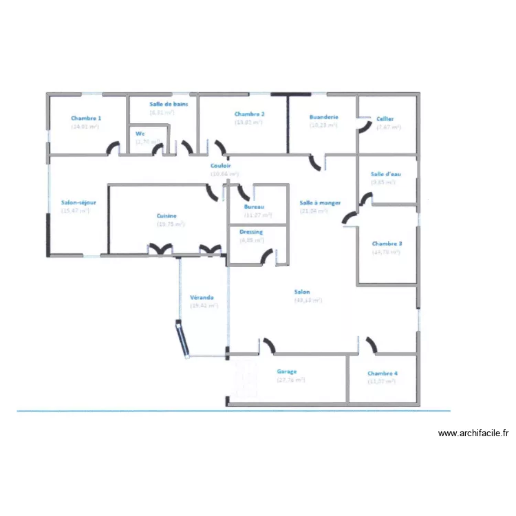maison revonnas. Plan de 
