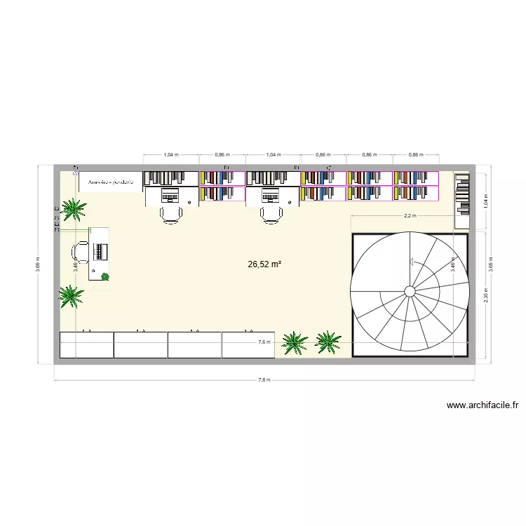 GRP Plan 2 avec agencement. Plan de 