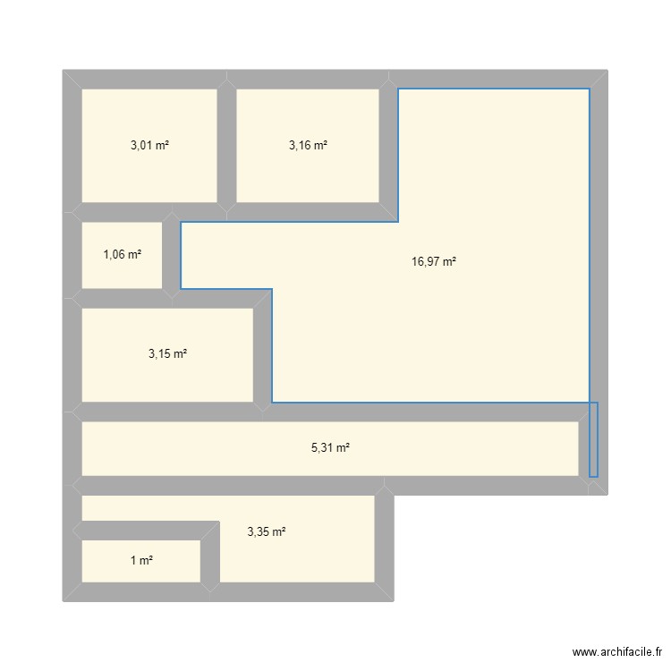 maison familiale agboville. Plan de 8 pièces et 37 m2