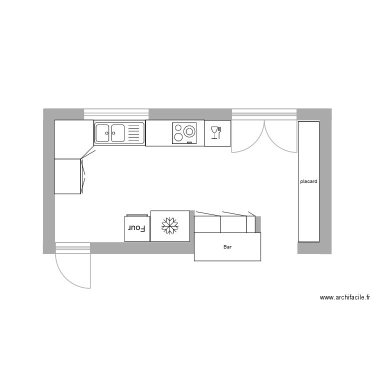 cuisine. Plan de 0 pièce et 0 m2