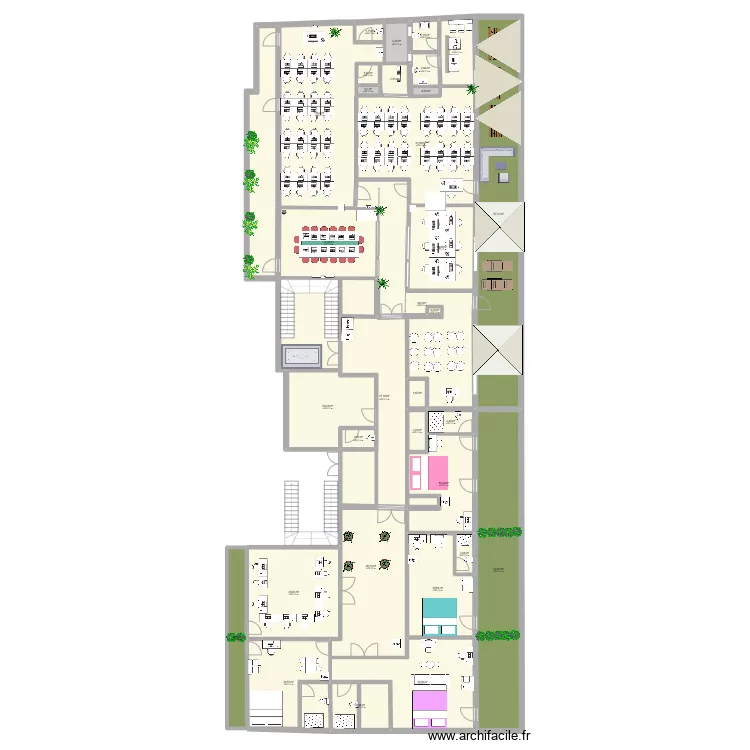 coworkin hotel. Plan de 