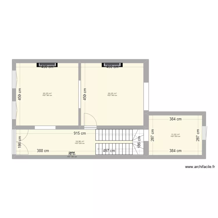 Maison Maman RDC. Plan de 