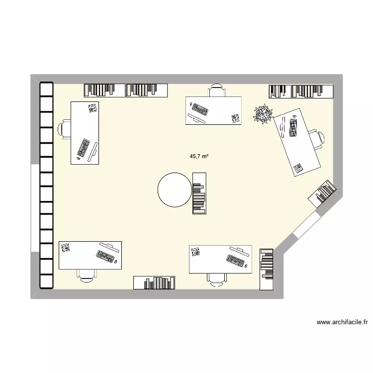 bureau 306 test. Plan de 
