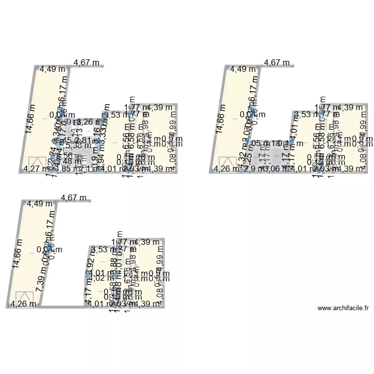 RDC Croix. Plan de 22  et 522 m²